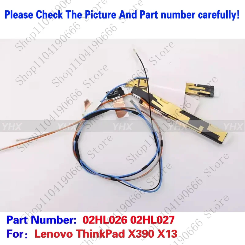 

bd New For Lenovo ThinkPad X390 X13 WWAN Antenna Luxshare Kit 02HL026 02HL027.