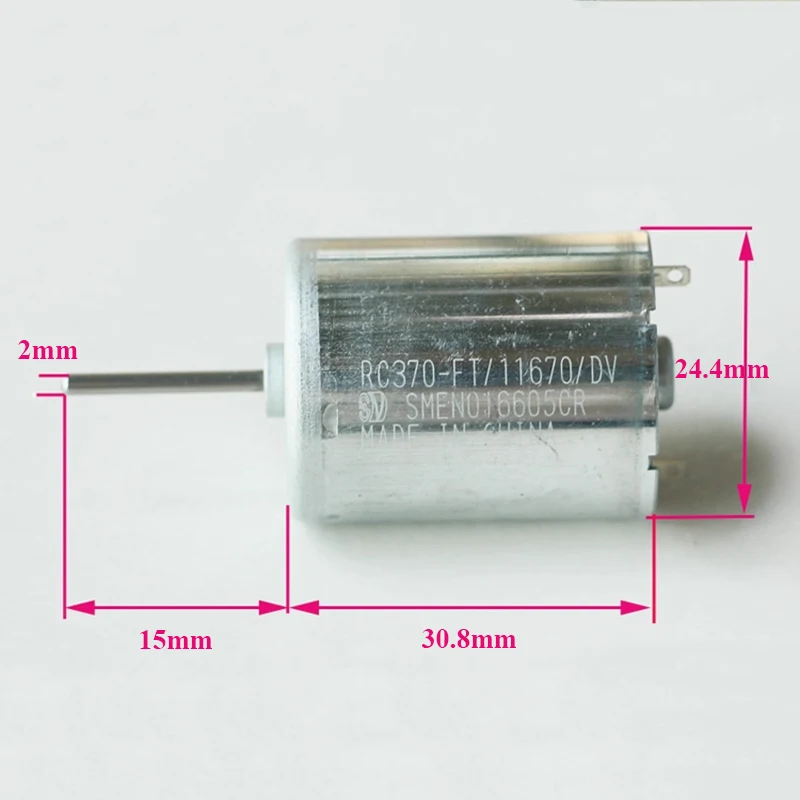 RC370-FT/11670 RF-370CB-11670 DC 12V-24V 6000RPM Mini 24MM Precious Metal Brush Motor Car Door Window Actuator Repair Engine