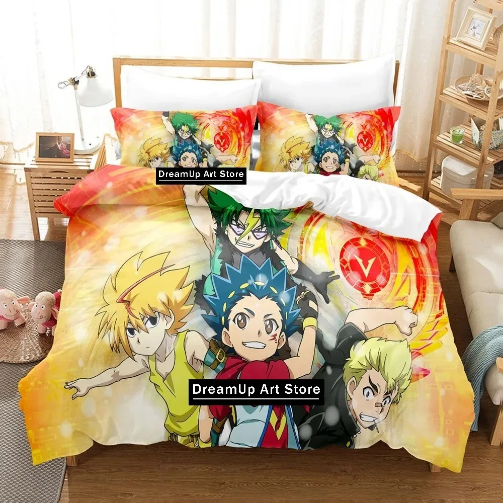 3D Print Cartoon Beyblade Burst Bedding Set Boys Girls Twin Queen King Size Duvet Cover Pillowcase Bed boys Adult Bedroom