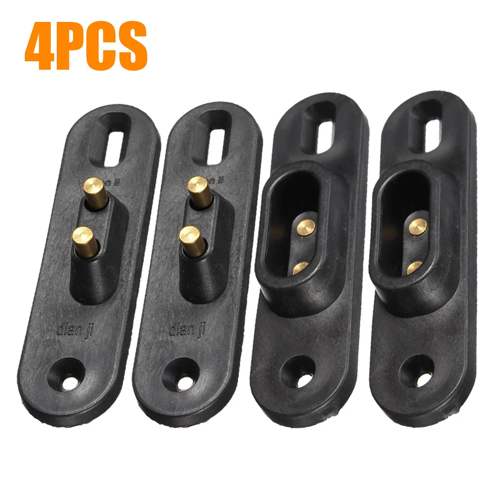 2Pcs Car Sliding Door Contact Switch Black Van Alarm Central Locking Systems With Mounting Templates Crimp Terminals For VW FORD