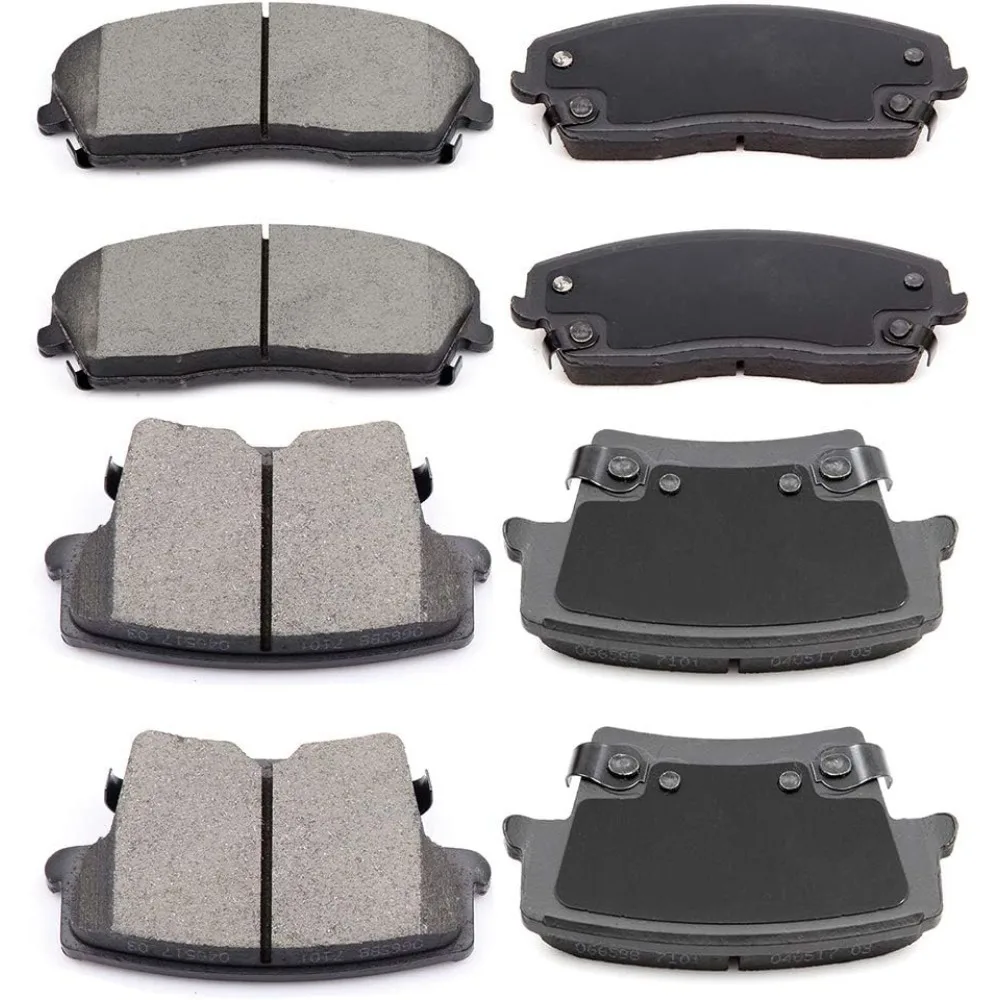 

Brake Pads Discs Kits, 8pcs Front Rear Ceramic Brake Pad Set for 2005-2017 for Chrysler 300 2009-2017 for Dodge Challenger 2006-