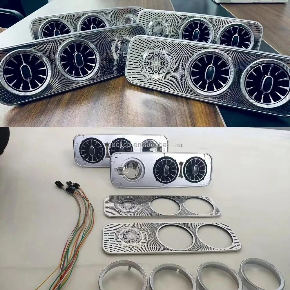 64 Colors Car Ceiling Air Outlet Ambient Light For Mercedes Benz V-Class W447 Vito V260 Interior Roof LED Conditioning Air Vent