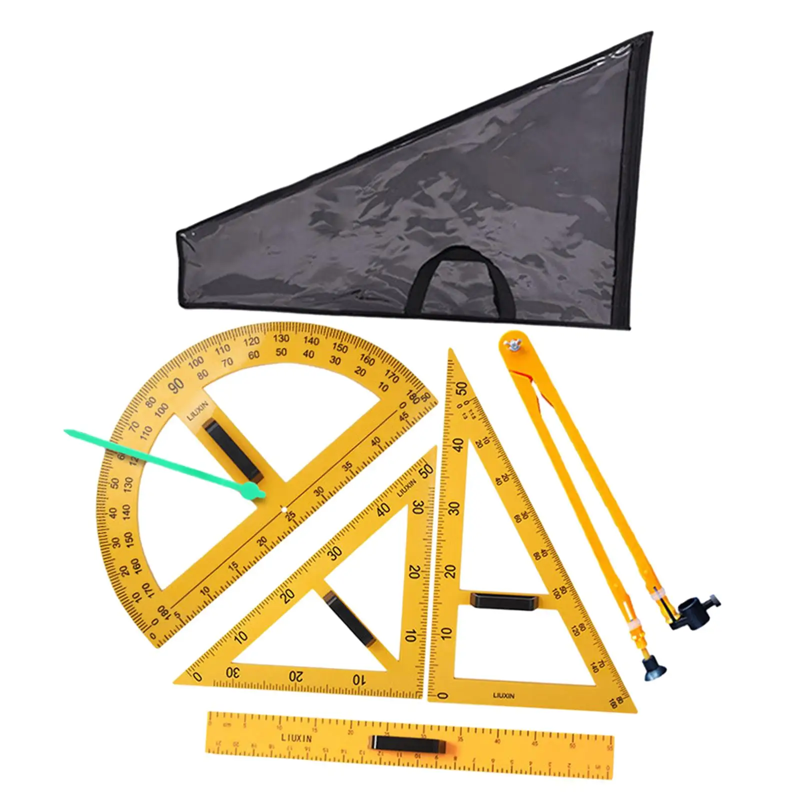 Math Geometry Ruler Kits Multifunction Teaching Rulers for School Blackboard