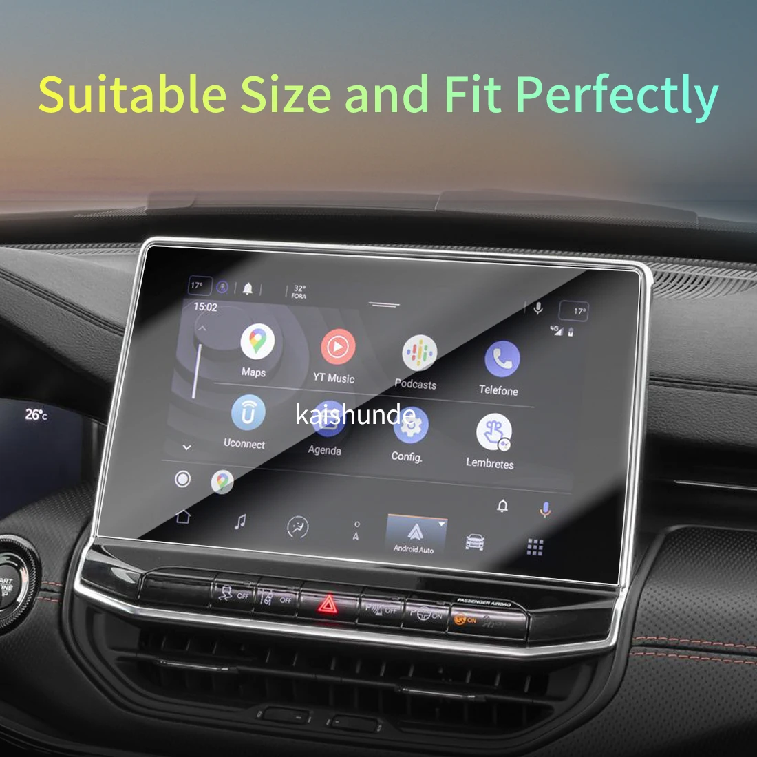 Car Stickers Meters Protector For 26 Jeep Compass Tempered Glass Protective Film Display Navigation Vehicle