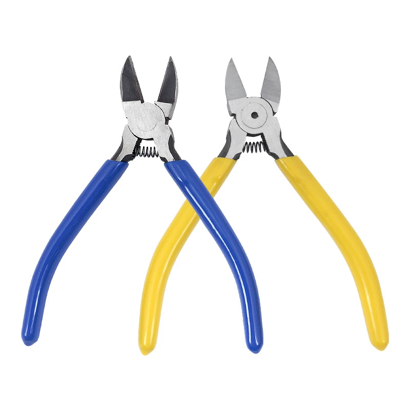 5 6 Inch Cr-V Plastic Pliers Diagonal Pliers Mini Electronic Wire Stripping Tool Side Cutter Cable Nipper DIY Repair