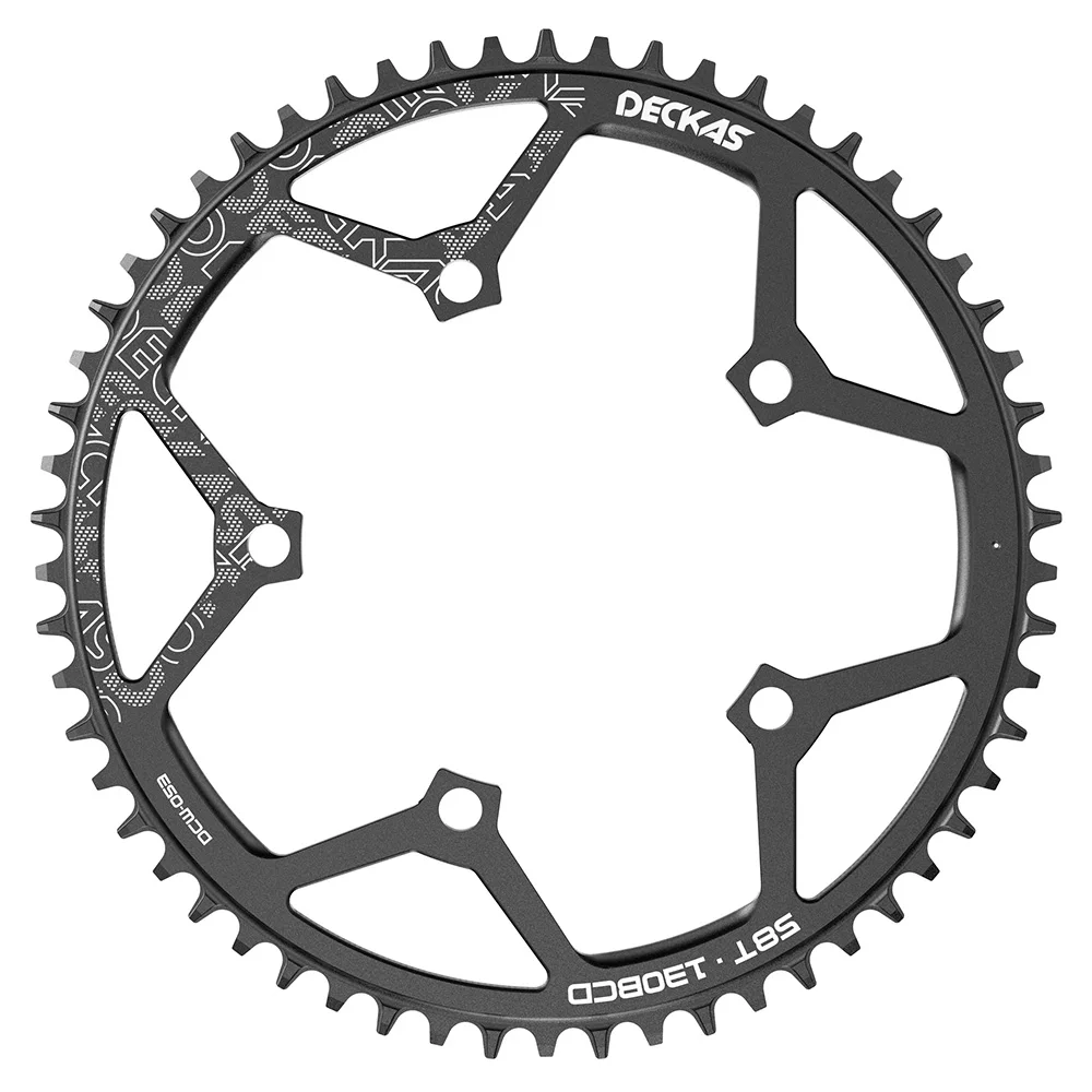 Deckas-50 t,52t,54t,56t,58t,1ピース,直径130mmの5ボルトチェーン