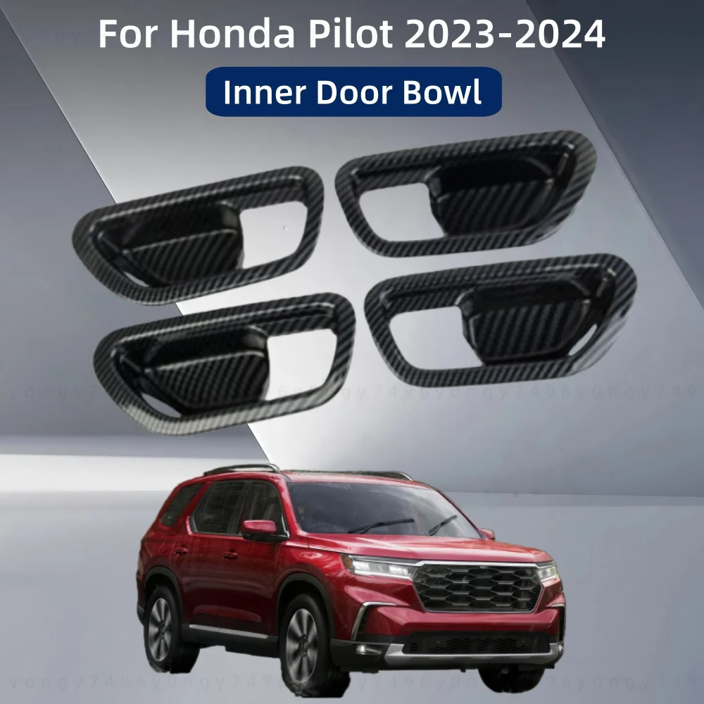 

Наклейки для обновления автомобиля, внутренняя дверная чаша, накладка в стиле пасты для Honda Pilot 2023-2024, модификация автомобилей, украшения, аксессуары