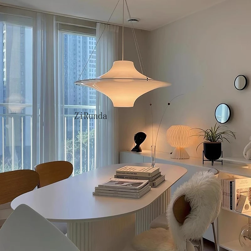 Medieval French Cream Wind Seagull Restaurant Chandelier Island Terrace Study Creative UFO Ambient Light