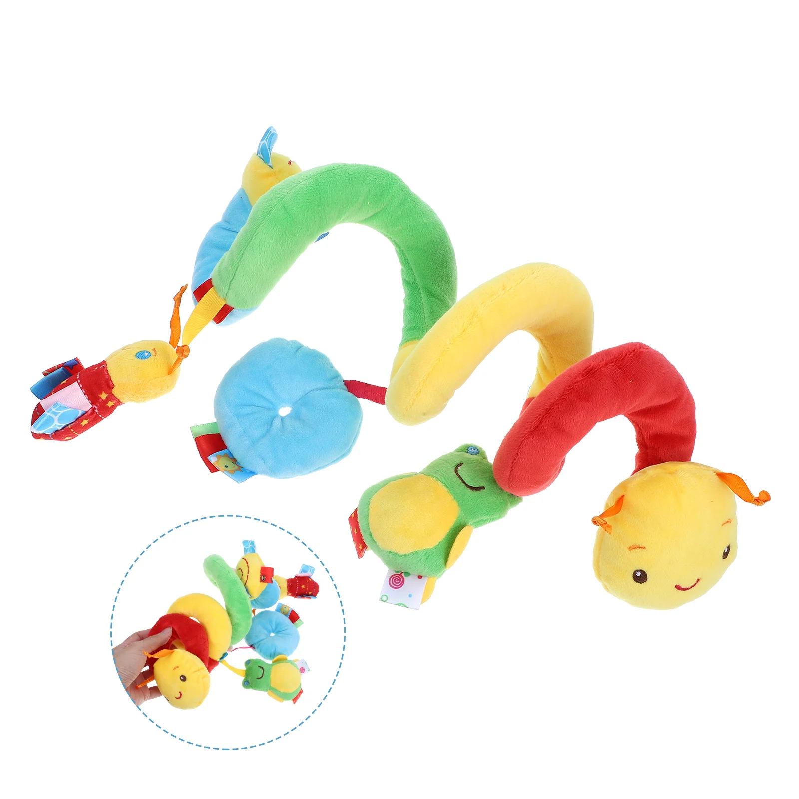 Lathe Winding Toys Car Seat Outdoor Multifunctional Pram Hanging Outdoors Stroller Crib Cot with Ringing Bell