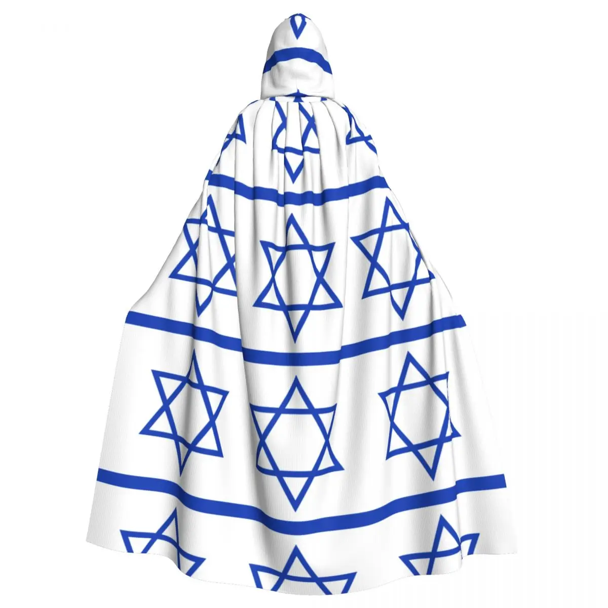 

Israel Flag Unisex Witch Party Reversible Hooded Adult Vampires Cape Cloak