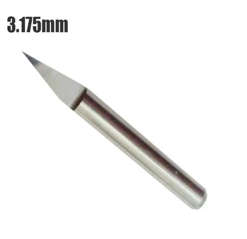 1PC New High Quality 3.175mm Flat Bottom Knife Milling Cutter Bits CNC Engraving Machine Carving