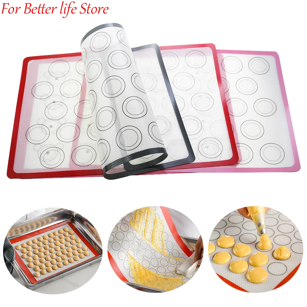 

Perforated Silicone Baking Mat Non-stick Oven Sheet Liner Bakery Tools Pastry Macaron Pad For Cookies Kitchen Bakeware Accessory