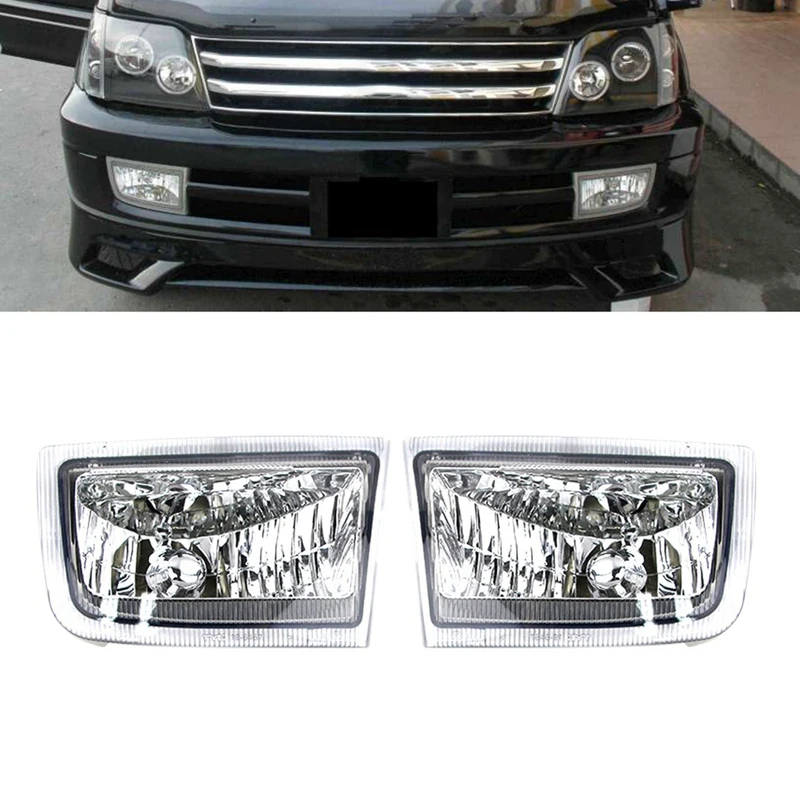 

Car Front Left Right Bumper Fog Lights Assembly Foglight For Toyota Land Cruiser Prado 90 FJ90 3400 96-03