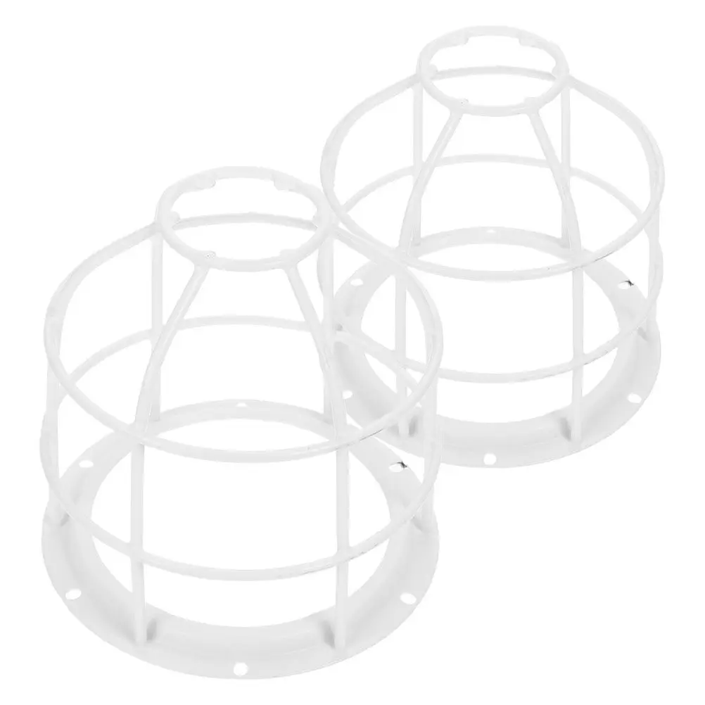 2Pcs Fire Smoke Sensor Net Cover Protective Bracket Easy Install Fire Cage Guard Indoor Safety Mesh Shield