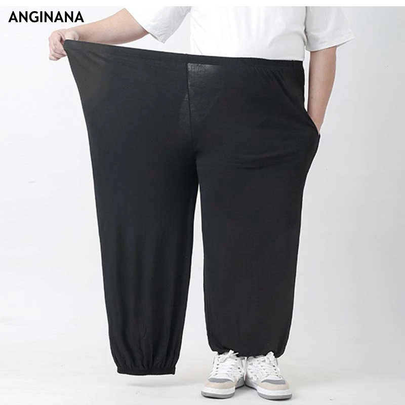 Summer Plus Size 12XL 180KG Men\'s Pants Pocket Large 6xl 8xl 10xl Loose Big Elastic Sports Blue Grey Pants 50 52