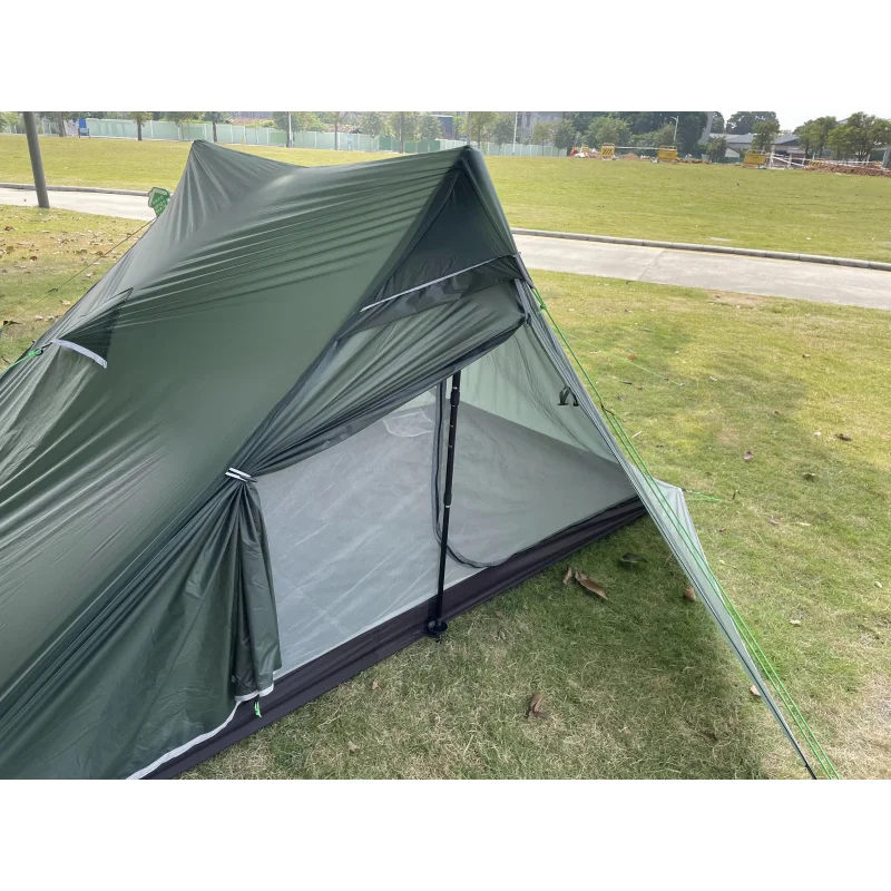 High Quality 2 Person Waterproof Weight Backpacking Folding Tent Outdoor Camping Hot Selling