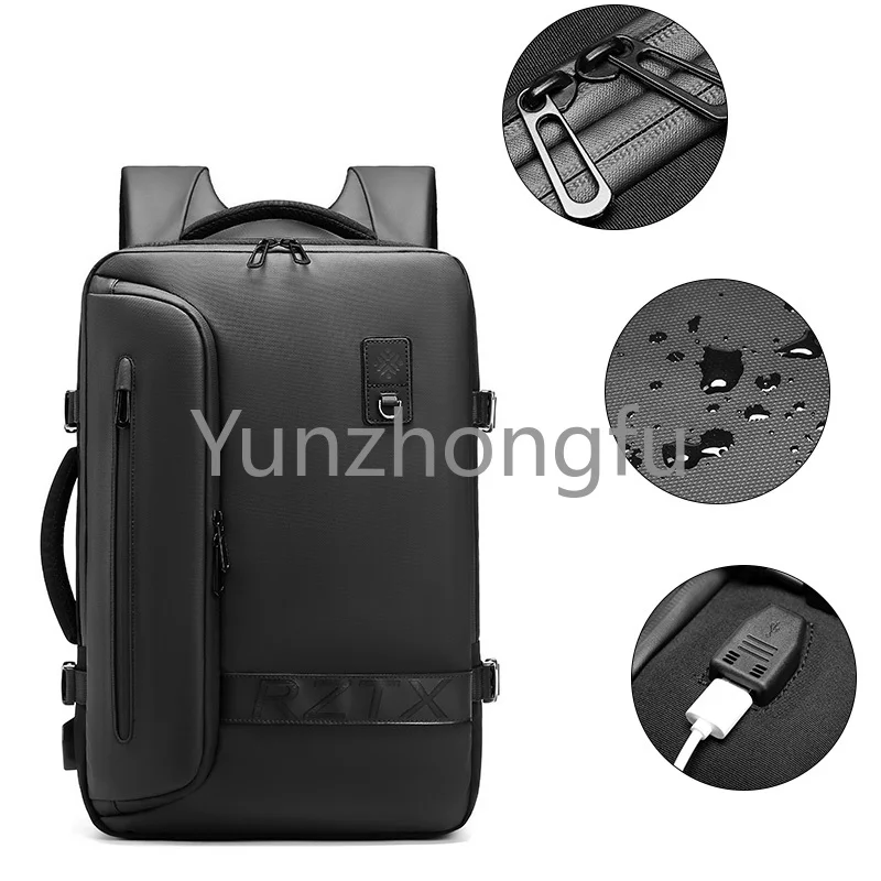 Multifunctional Travel Backpack Men's Large Capacity Business Travel Bag Travel Backpack Bag with Luggage Straps