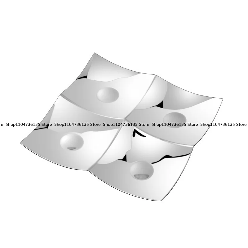 Modern Simple Stainless Steel Mirror Fruit Plate, Tray Desktop Ornament, Restaurant Coffee Table Hotel Homestay Home Decoration