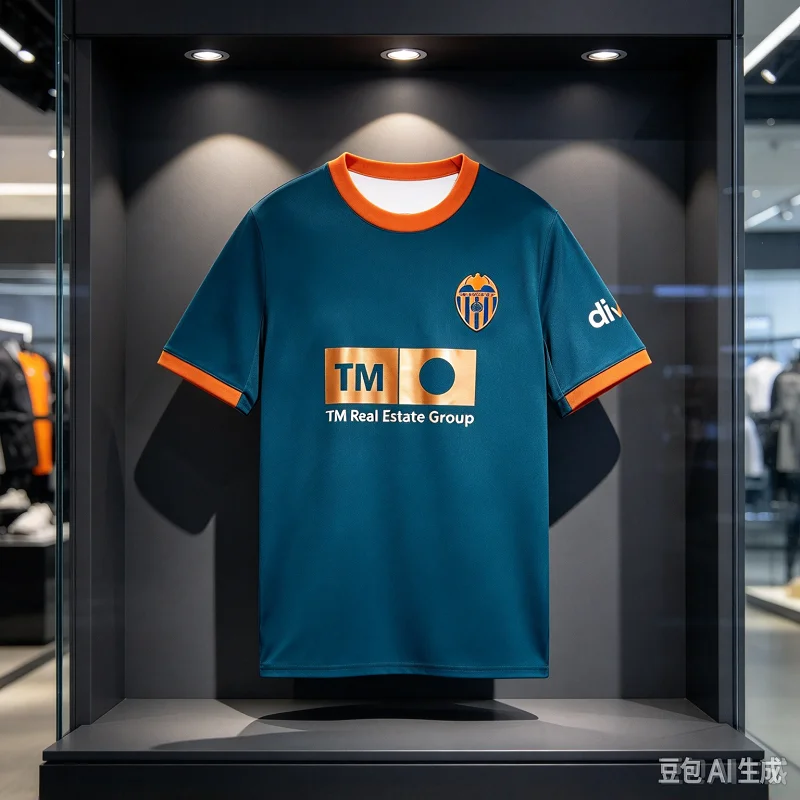 2026 New Valencia 3D Printed Football Jersey Men Breathable Quick Drying Short Sleeved T-shirt Family Matching Clothing Unisex