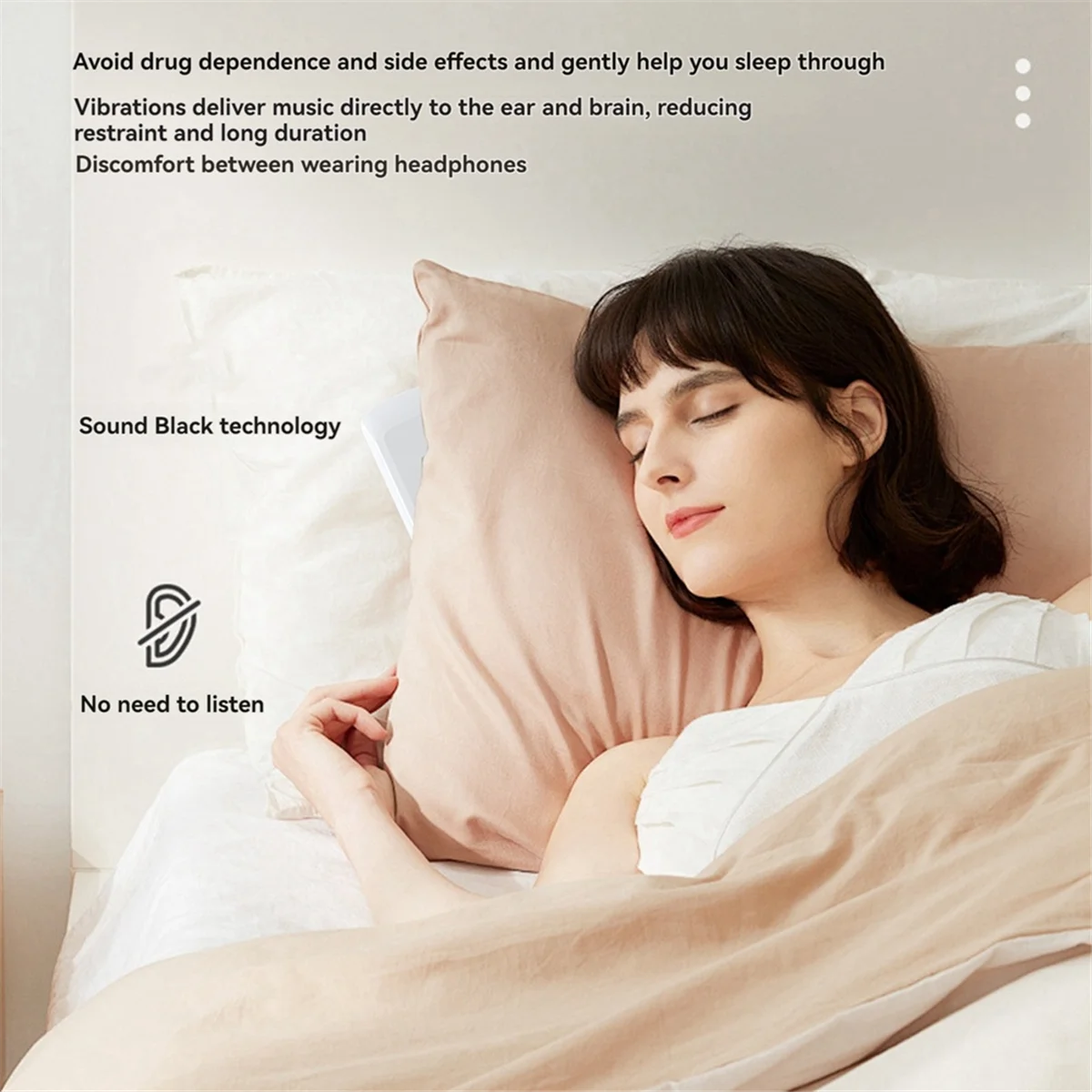 Excellent! Bluetooth Sleep Sound Machine Bone Conduction Speaker Pillow Under White Noise Sleep Monitor Bluetooth Sleep Speaker