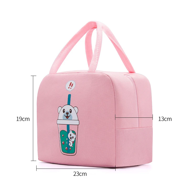 Cartoon New Bento Bag Cat Handheld Lunch Bag Outdoor Insulation Bag Lunch Box Bag Ice Bag With Lunch Insulation Bag