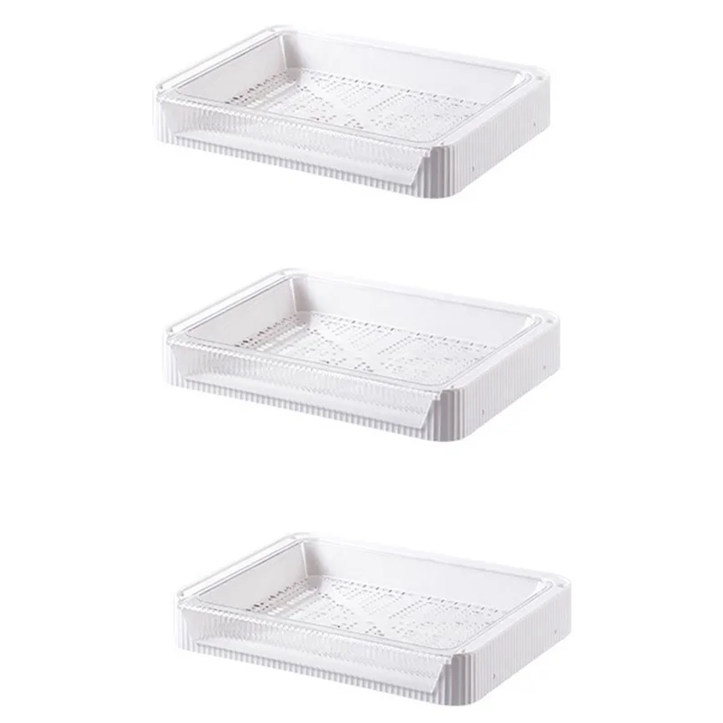 A45I Kitchen Prepare Dishes Rack Home Table Hot Pot Vegetables Fruit Display Shelf Kitchen Storage Dish Holder M