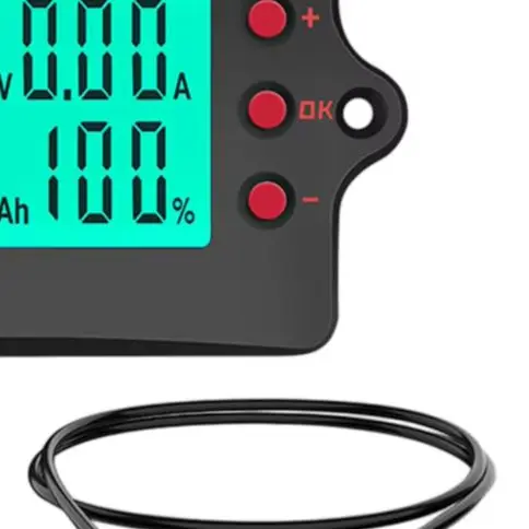 DC 8-120V Coulomb Counter Meter Voltage Current Capacity Tester With Shunt For EV For Battery Solar Power System Tool