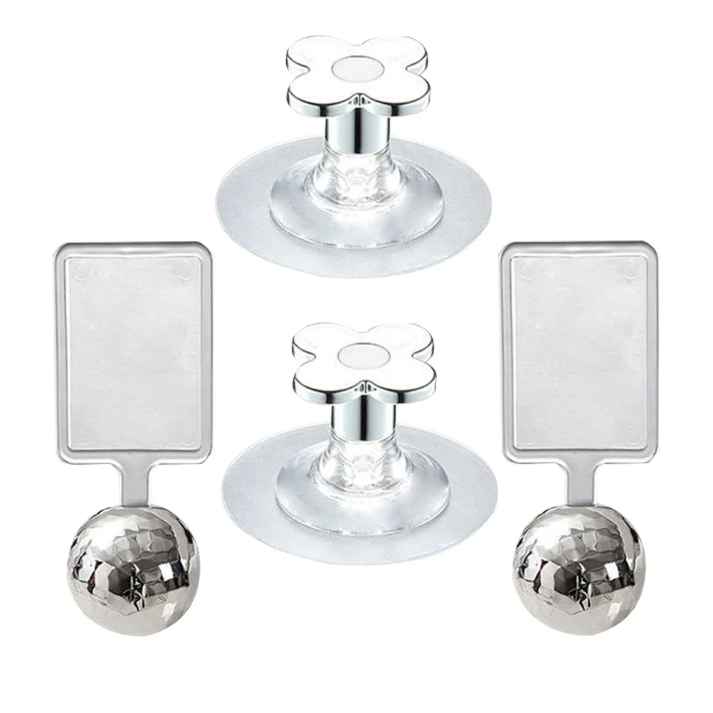 Sollevatori per coperchio WC da 4 pezzi Maniglia autoadesiva per sollevatore per sedile WC da bagno Pratico durevole Facile da installare Materiale sicuro