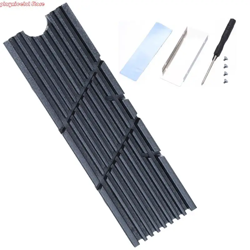 E8BA M.2 2280 SSD 알루미늄 히트 싱크 열 소산 실리콘 패드 포함 게이머