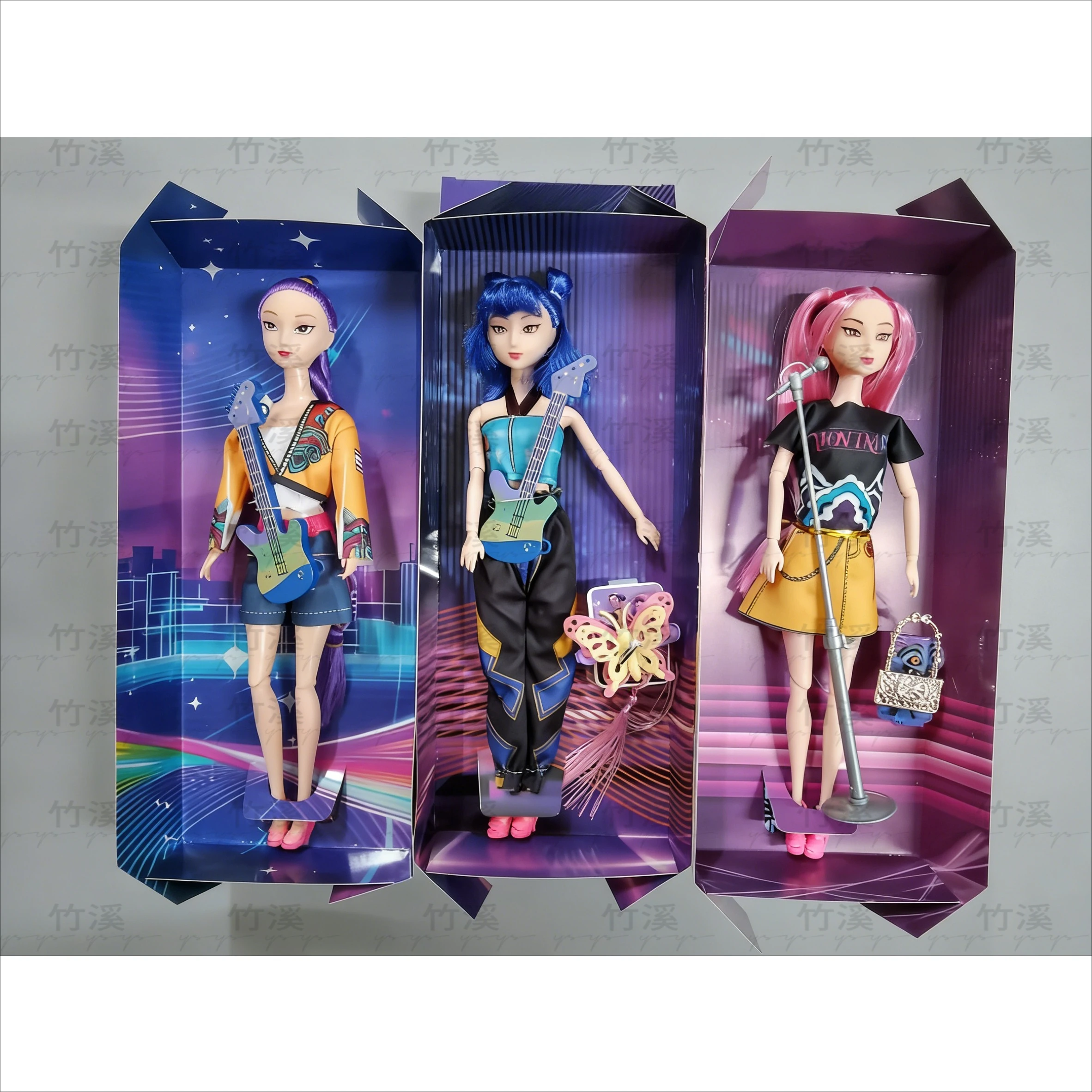 Magical Girl Anime Doll Collection | Poseable Figure with Stylish Fashion Set - Perfect for Play & Showcase