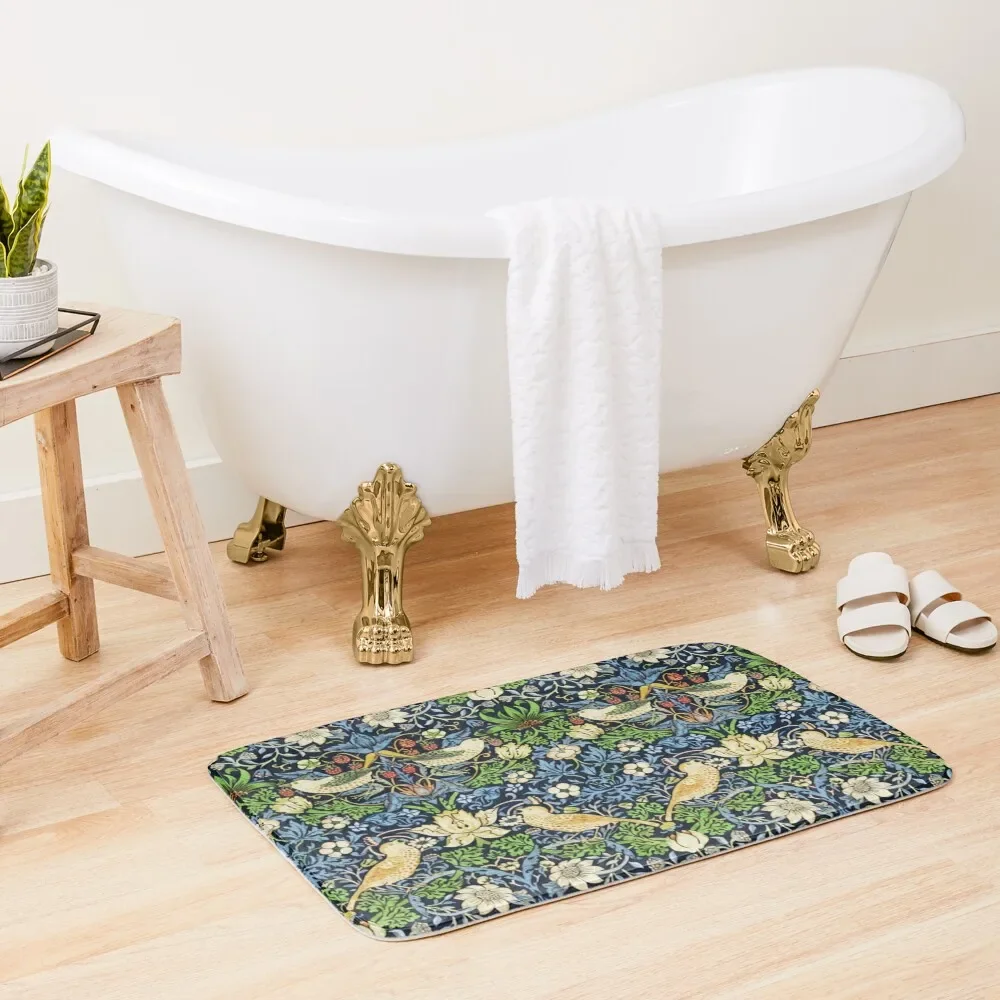 Art Nouveau Bird and Flower Tapestry Bath Mat Bathroom Kit Bathroom Rug Mat