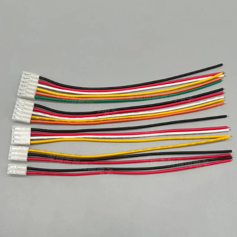 2Pcs CH5.08 Wire Harness 22AWG 2-10Pin 5.08mm Pitch 20cm Electronic Cable Terminal Connector Plug