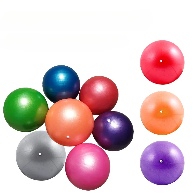 Diameter 25cm PVC Fitness Small Balls Yoga Ball Thickened Explosion-proof Exercise Home Gym Pilates Equipment Balance Ball