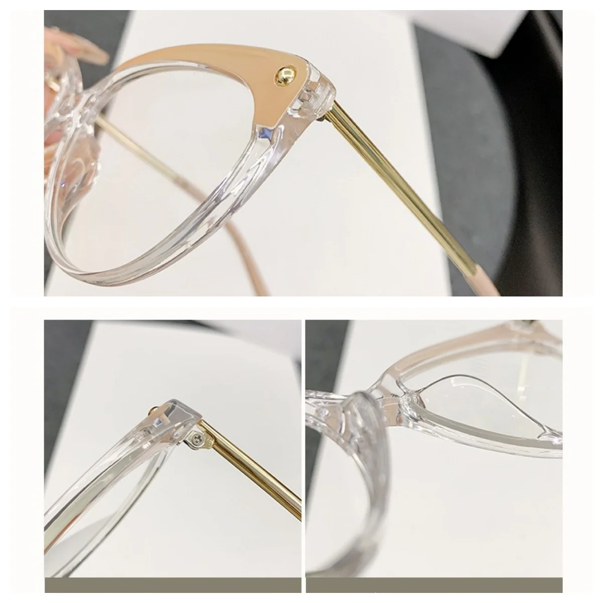 Женские фотохромные очки «кошачий глаз» для близорукости, модные модные очки для чтения с защитой от синего света, винтажные линзы, минус очки