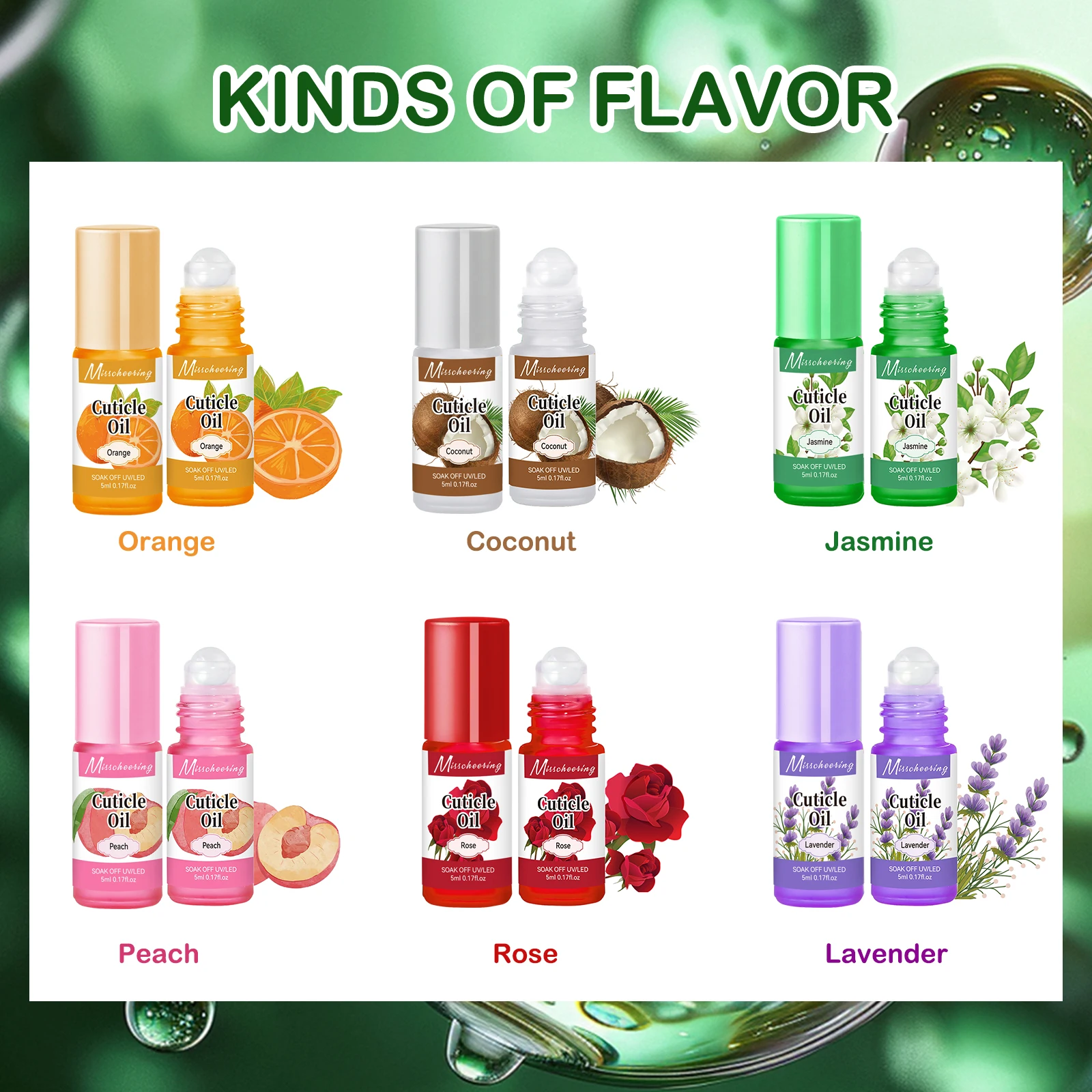 5ml Fruit Nail Nutrition Oil 6 Smells Nail Treatment Cuticle Repair Oil Prevent Agnail Nail Polish Nourish Skin Remedy Manicure