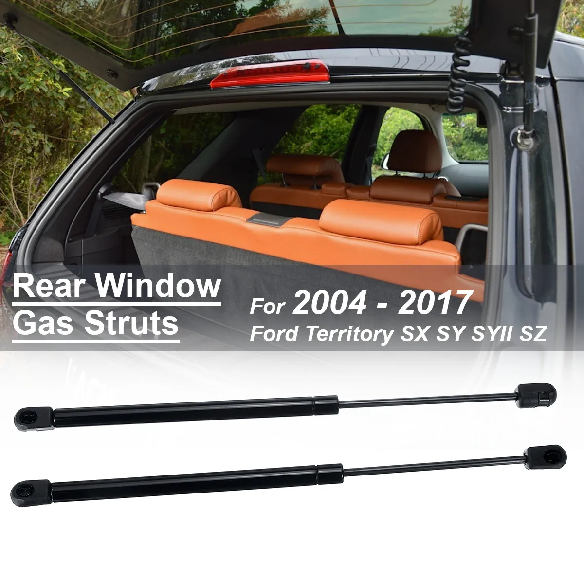 

2pcs Rear Tailgate Window Gas Struts Support Lifters Strut Bars For Ford Territory SX SY SYII SZ 2004-2017 2016 2015 2014 2013