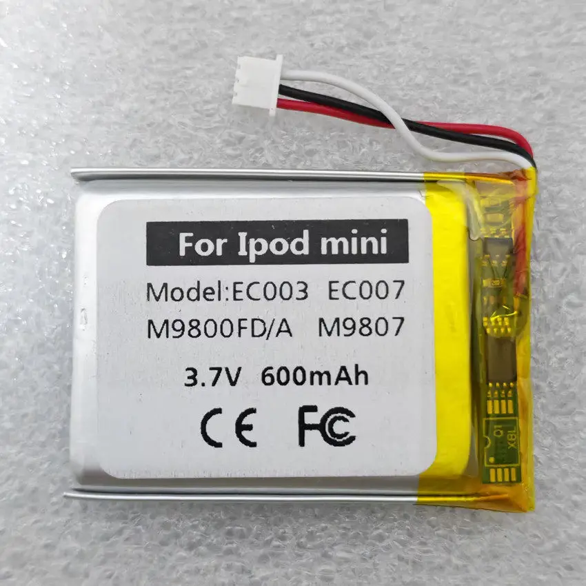 616-0229 616-0232 EC003 Battery for Ipod Classic Video Player Battery IPOD Mini MP3/4 M9804/9801/9805/9806 Battery A1136