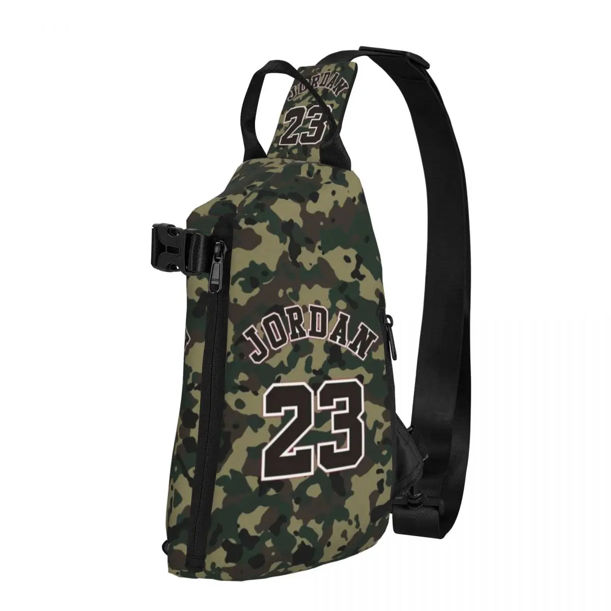 Trendy J-Jordan Num 23 Cross chest bag diagonally Crossbody Backpack, designed for outdoor sports and daily travel