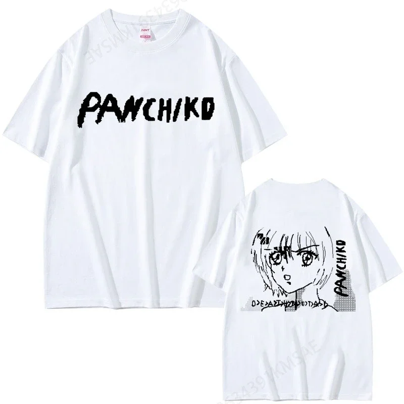 Rock Band Panchiko DEATHMETAL Double Sided Print Tshirt Men Women Vintage Oversized T-shirts Male Casual  Cotton T Shirts