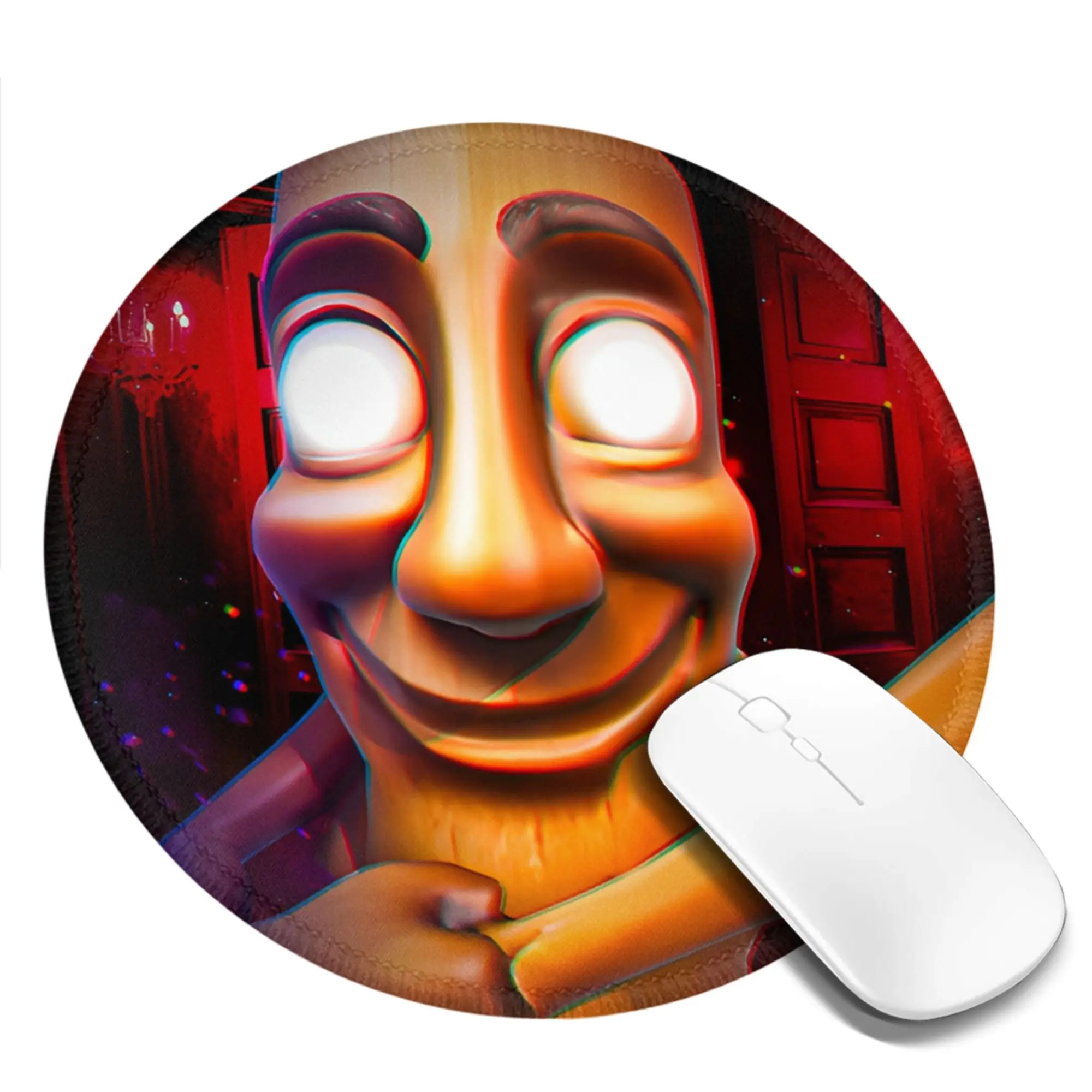 

Italian Brainrot Tung Tung Tung Sahur Mouse Pad Kawaii Round Mousepad Printed Soft Quality Mouse Mats For Laptop PC MacBook