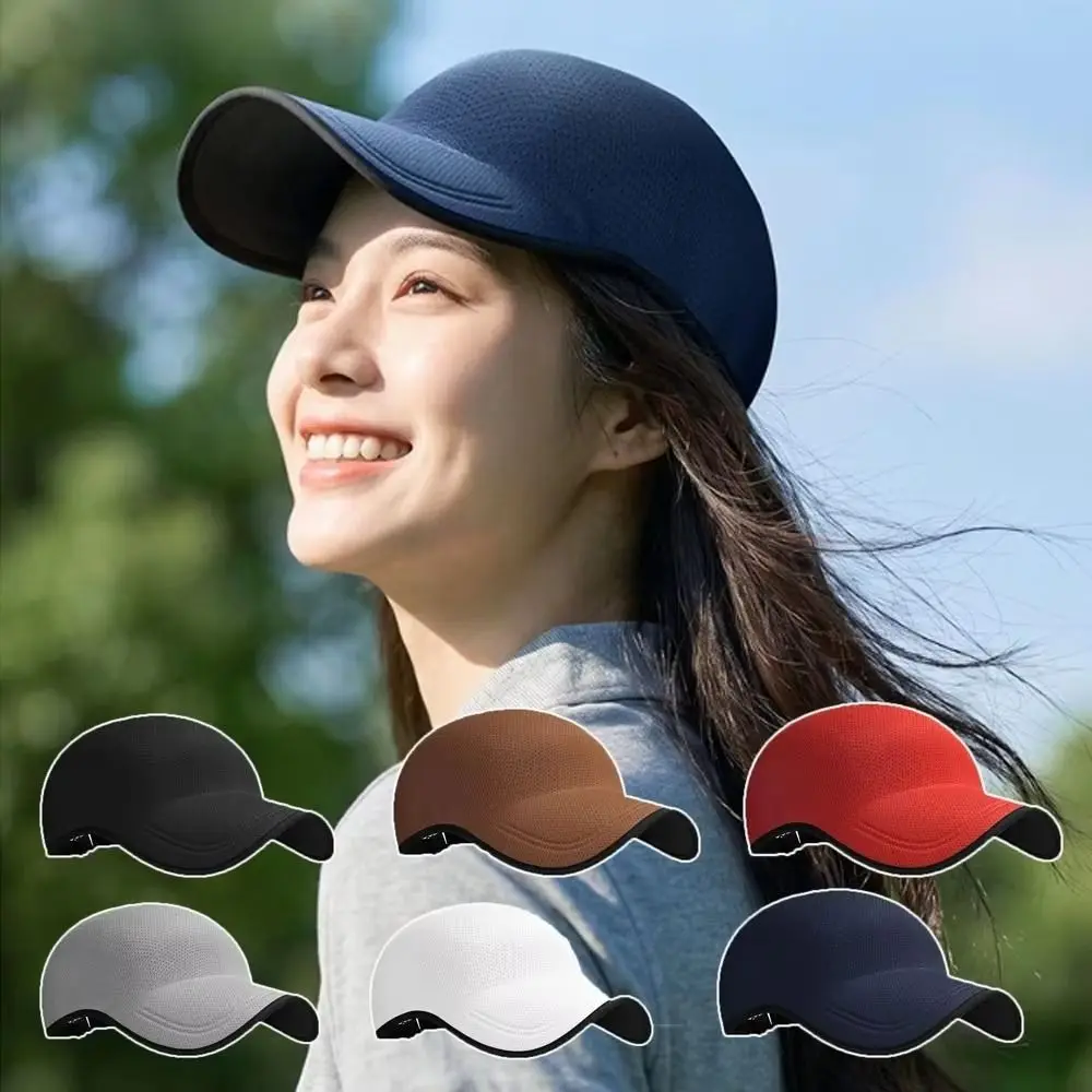 Portable Quick Drying Seamless Baseball Cap Lightweight Packable Foldable Visor Cap Comfortable Breathable Sun Hat Summer
