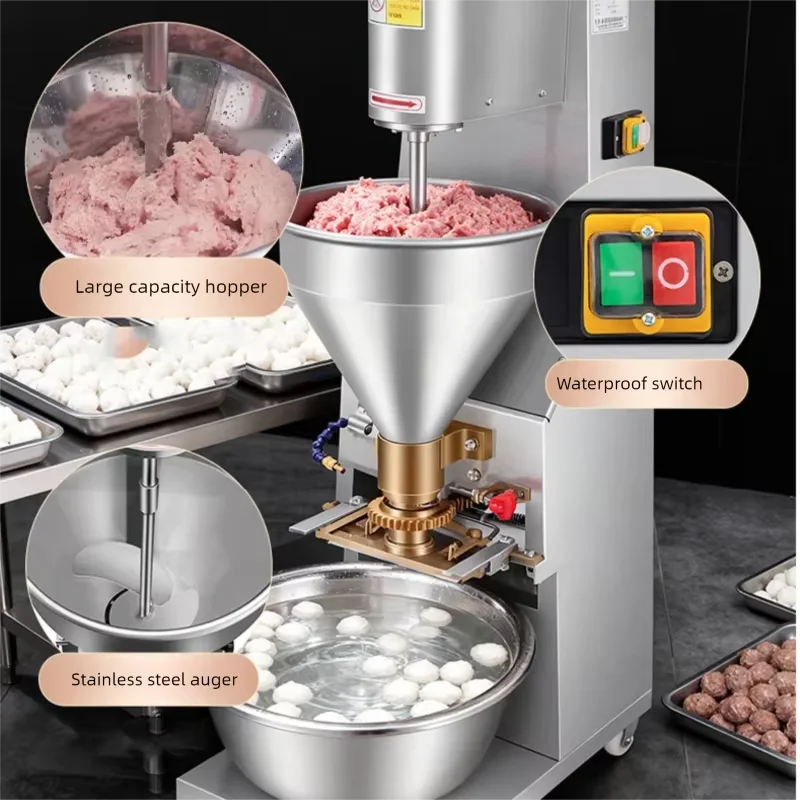 Full Automatic Stainless Steel Small Meatball Machine Fish Meat Balls Maker Beef Meat Ball Making Machine