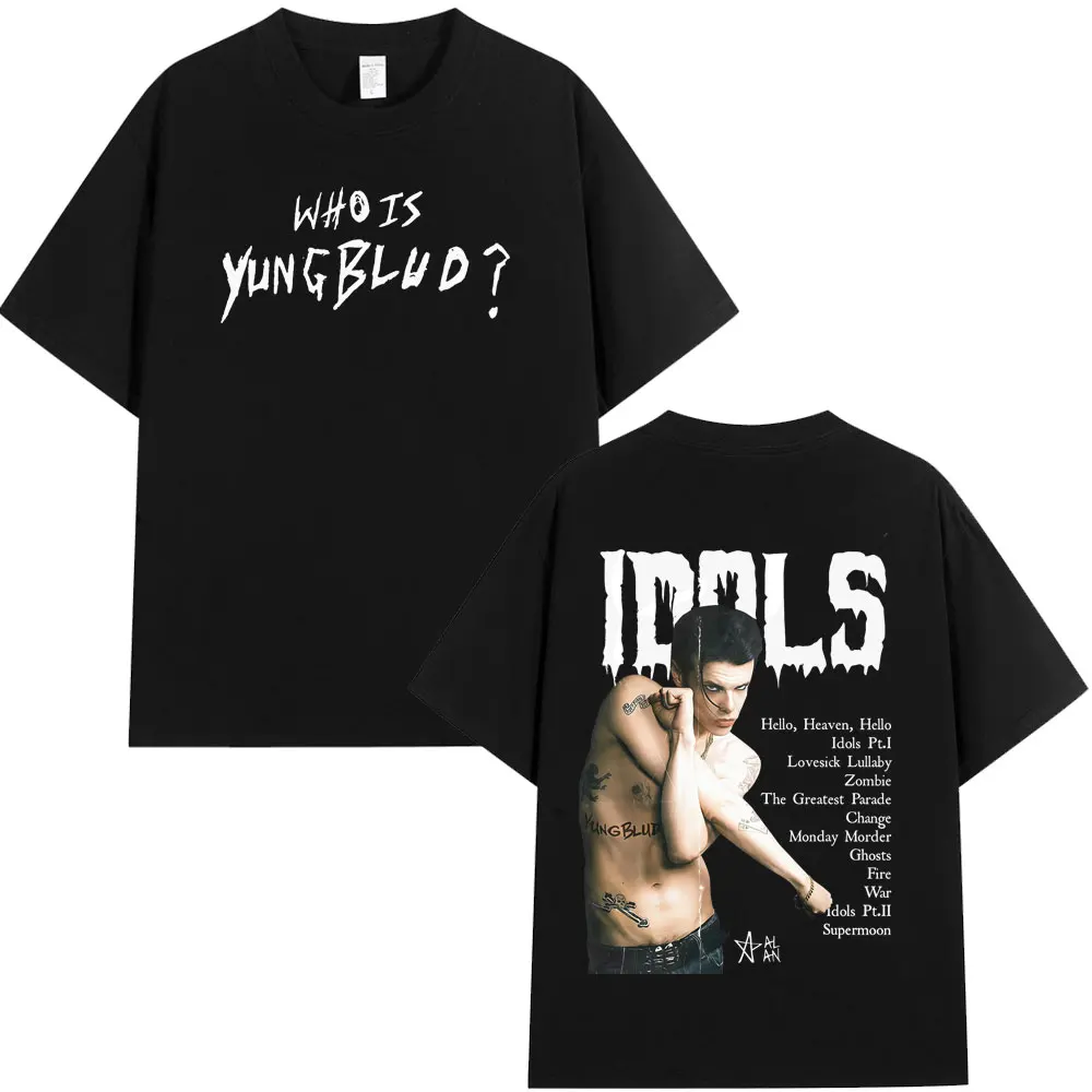 Yungblud IDOLS The World Tour 2026 Merch T Shirt Men Women Hip Hop T-shirts Casual Cotton Oversized Gothic Punk Loose T-Shirts