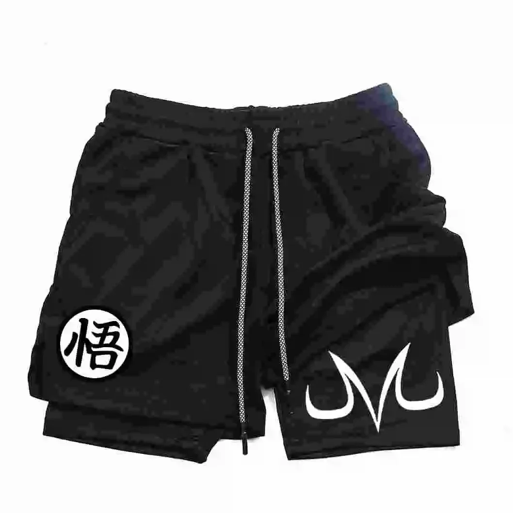 Anime sports pants, manga printing, fitness, running, walking, exercise, fashionable and casual, high-quality shorts