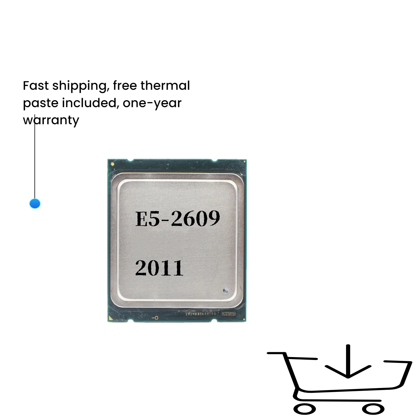 

Процессор Xeon CPU E5-2609 E5 2609 SR0LA 2,40 ГГц, 4 ядра, 10 МБ, LGA2011 E5 2609