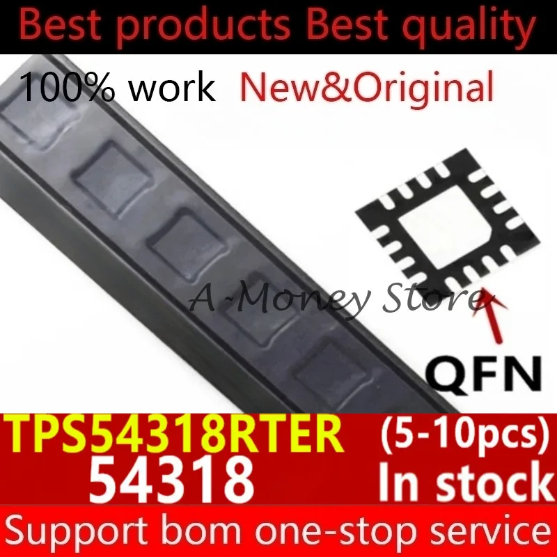 

(5-10pcs)54318 TPS54318 TPS54318RTER TPS54318RTET QFN-16