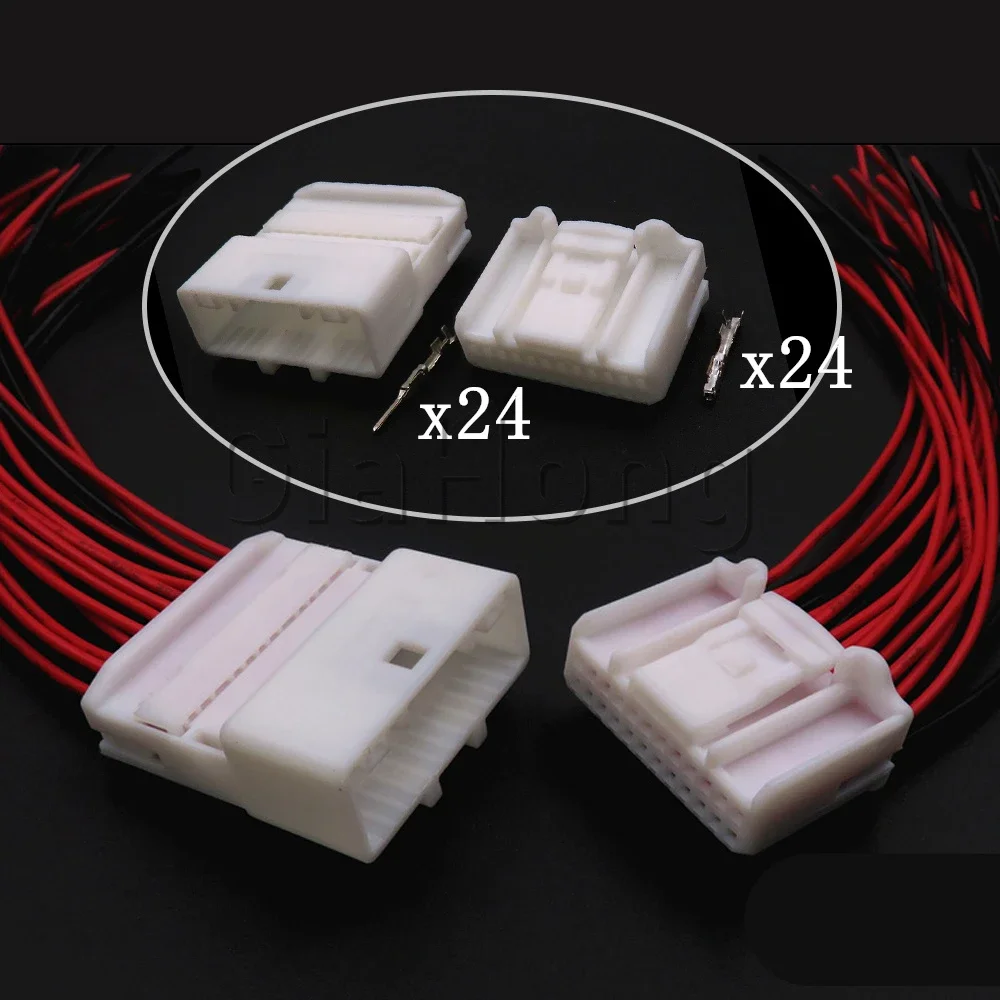 

Комплект из 24-контактных разъемов переменного тока для автомобилей, неизолированные, артикулы 1473413-1, 1318917-1, 1376103-1, электрическая розетка для зеркала заднего вида автомобиля