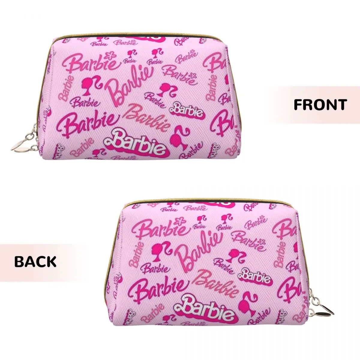 Barbie Pink Makeup Bags Trend Large Capacity Cosmetic Bags Merch Woman Zipper Beauty Toiletry