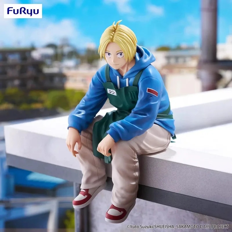 متوفر في المخزون الأصلي Furyu SAKAMOTO DAYS Shin Asakura PVC 13 سنتيمتر أنيمي شخصية نموذج جمع سطح المكتب الديكور اللعب الهدايا