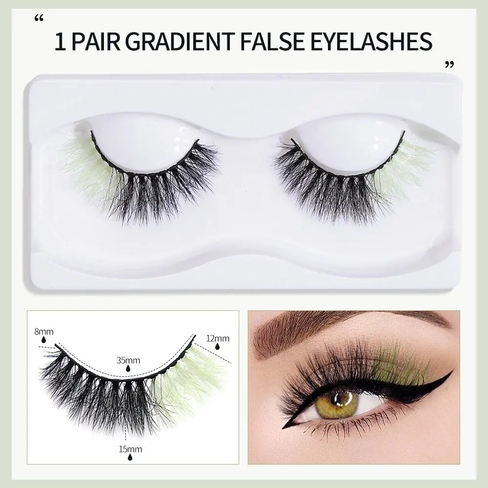 Dramatic Natural Party Full Strip Lashes Makeup Tool Women Colored Lashes 3D Colorful Eyelashes Mink Lashes Lashes Extension